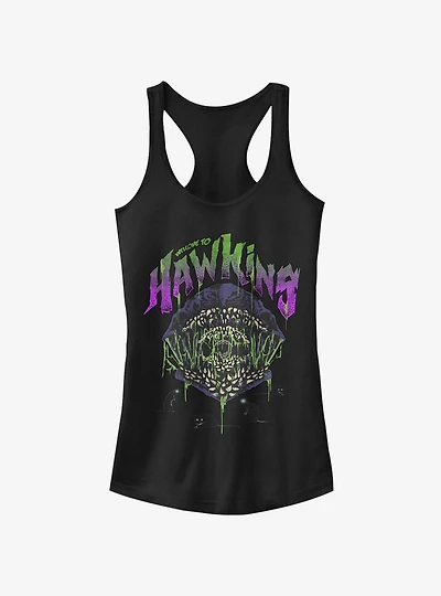 Stranger Things Welcome To Hawkins Girls Tank