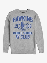 Stranger Things Hawkins A.V. Club Crew Sweatshirt