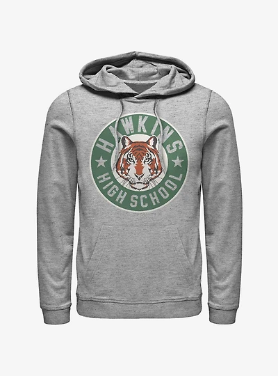 Stranger Things Hawkins High Tiger Emblem Hoodie