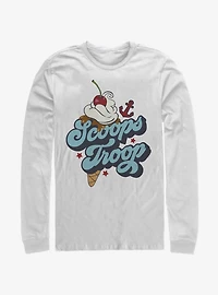Stranger Things Scoops Troop Ice Cream Long-Sleeve T-Shirt