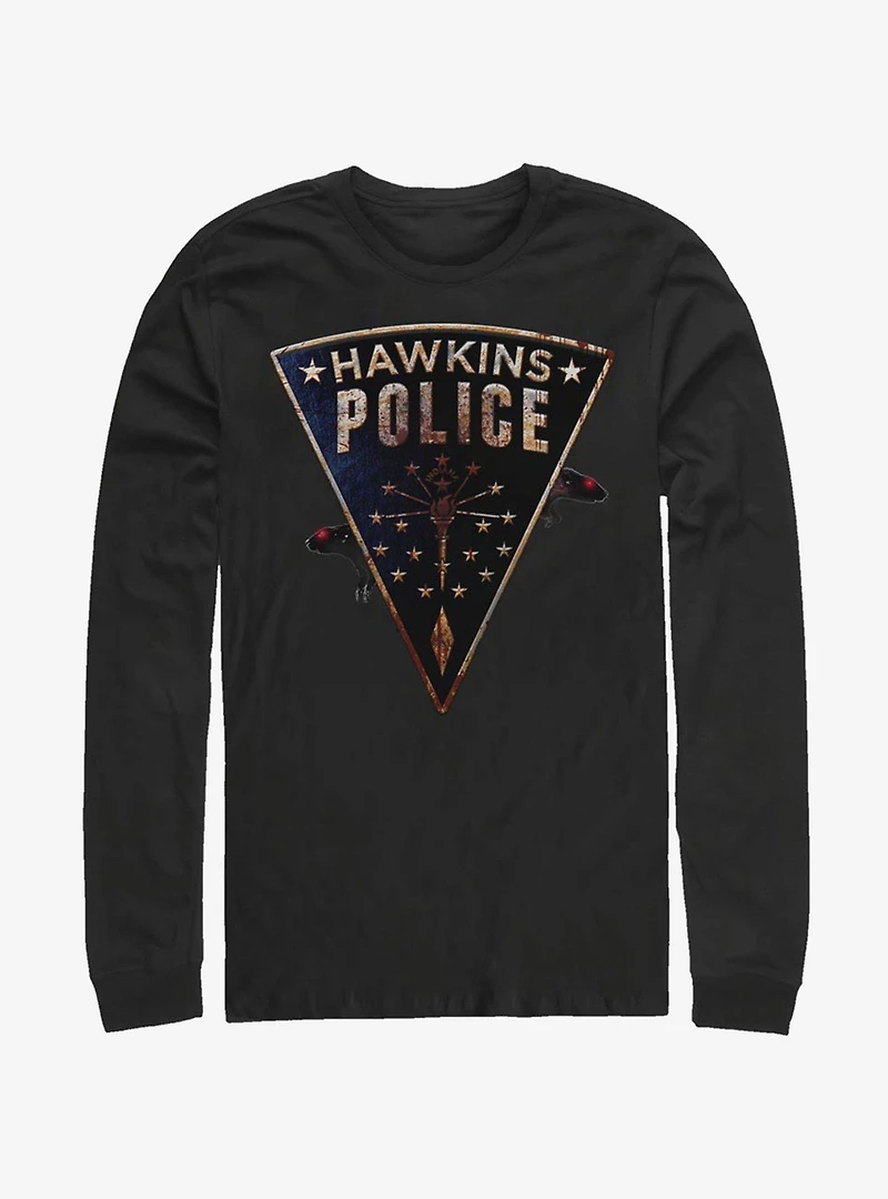 Stranger Things Hawkins Police Rats Long-Sleeve T-Shirt