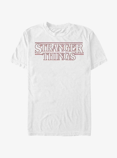 Stranger Things Red Outline Logo T-Shirt