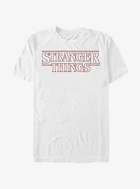 Stranger Things Red Outline Logo T-Shirt