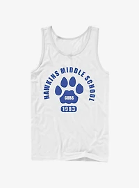 Stranger Things Hawkins Cubs Paw Emblem Tank