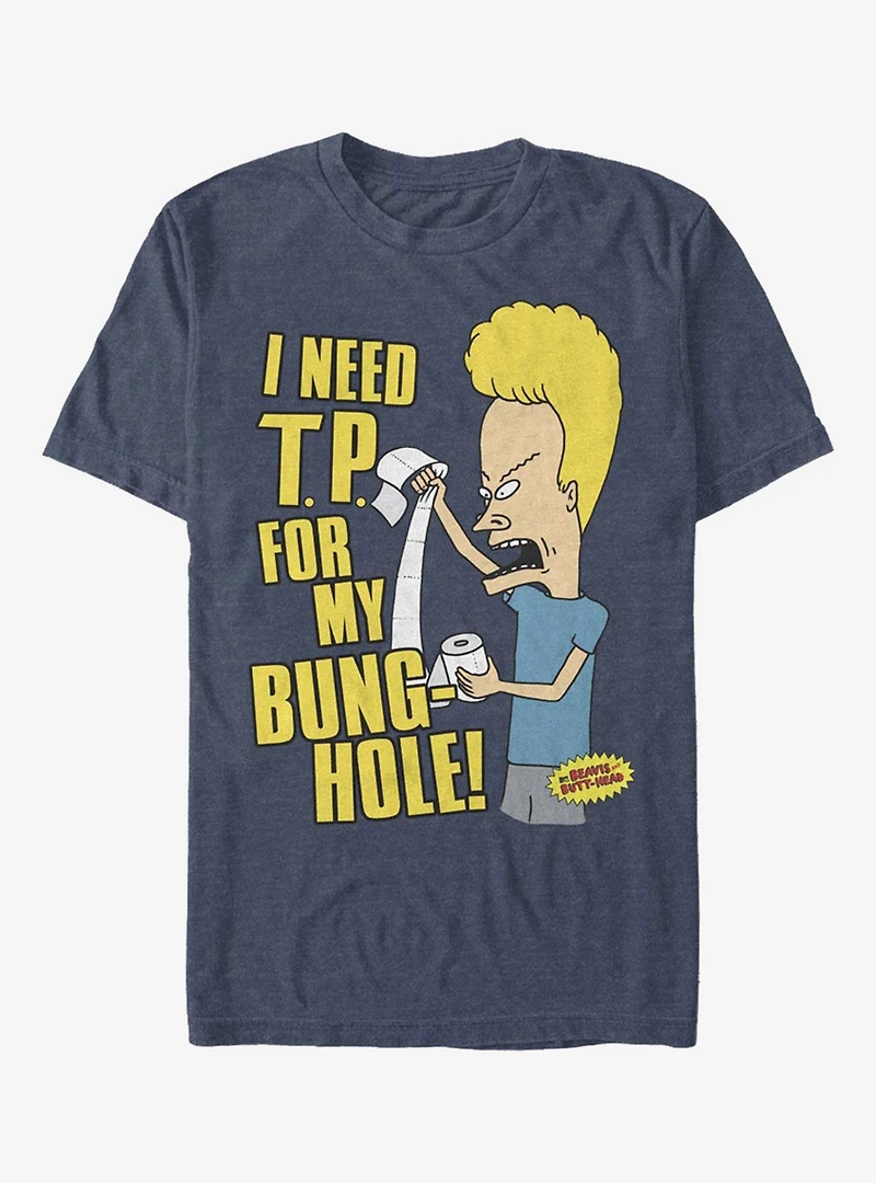 Beavis and Butt-Head Cornholio I Need T.P. For My Bunghole T-Shirt