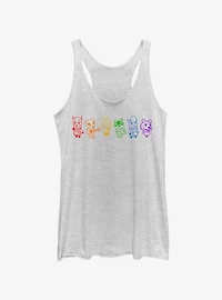 Animal Crossing Line Art Rainbow Womens Tank