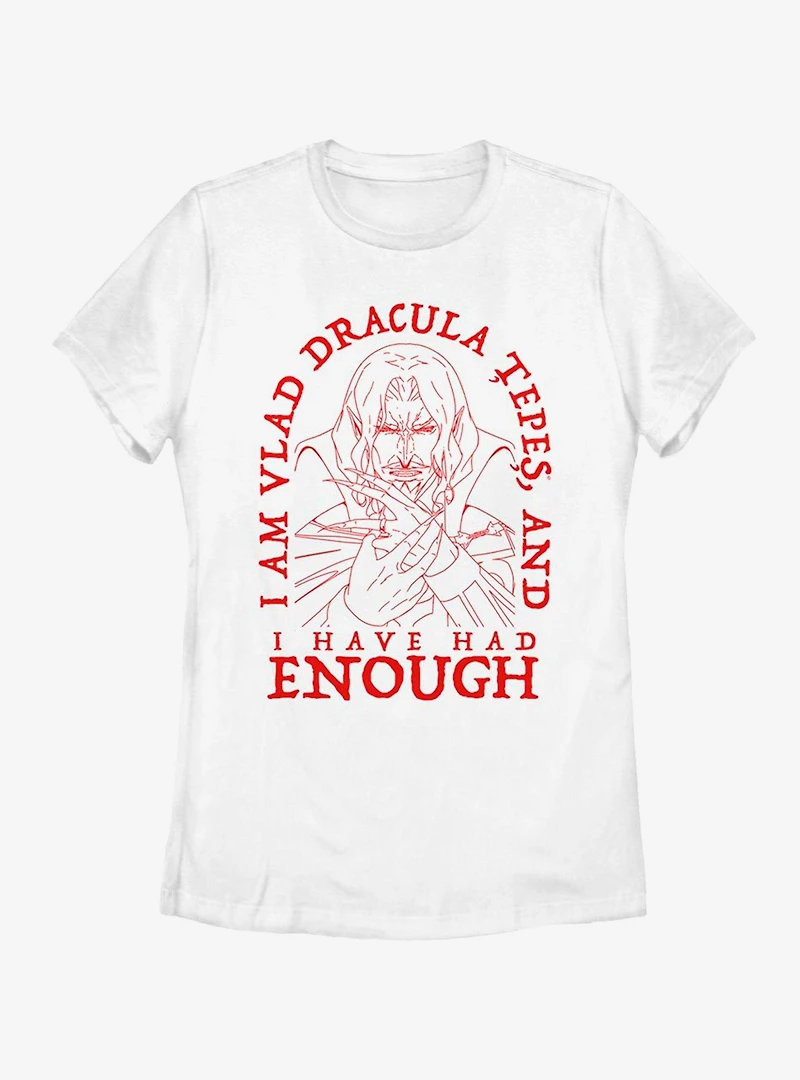 Castlevania Had Enough Womens T-Shirt