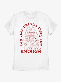 Castlevania Had Enough Womens T-Shirt