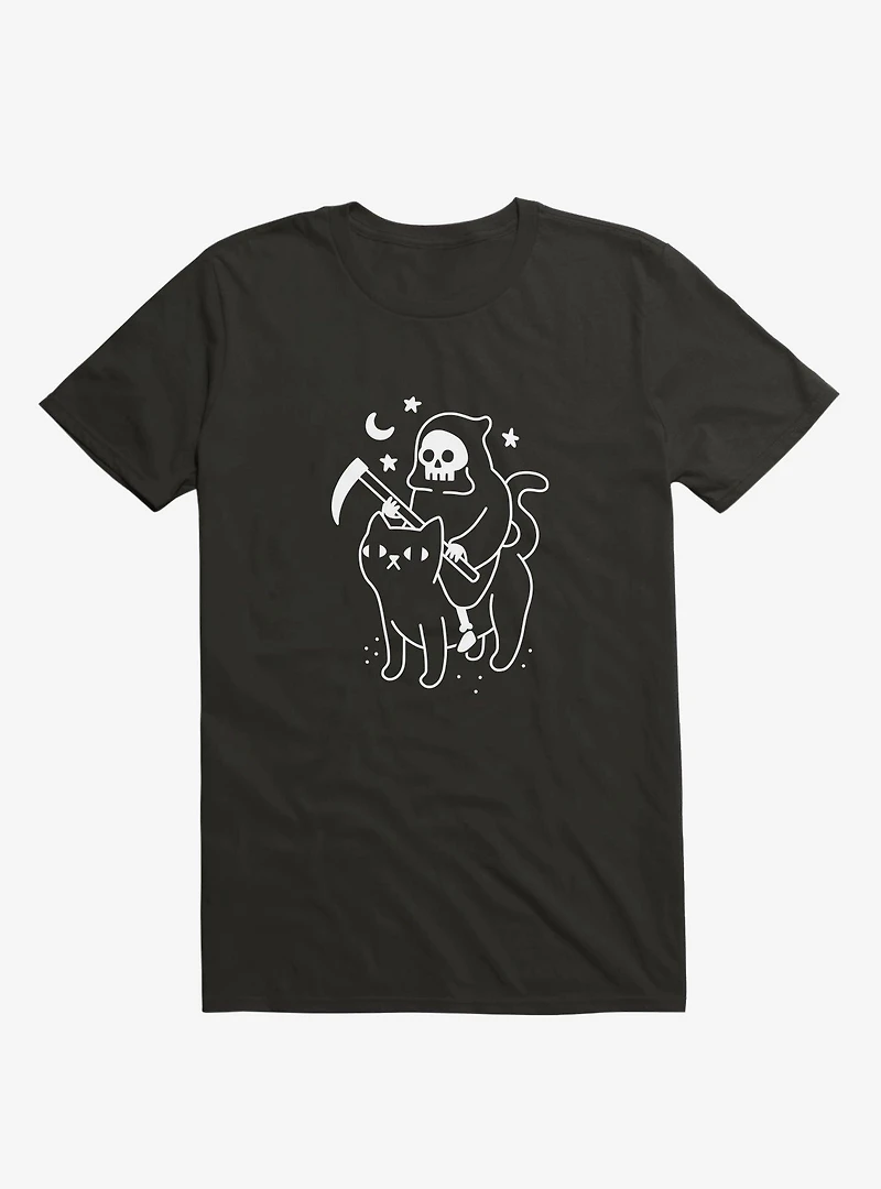 Death Rides A Black Cat T-Shirt