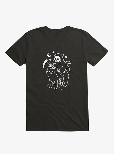 Death Rides A Black Cat T-Shirt