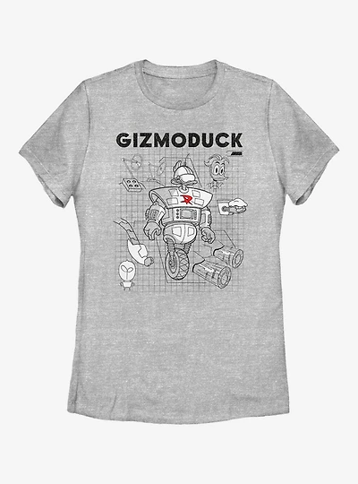 Disney DuckTales Gizomoduck Schematic Womens T-Shirt