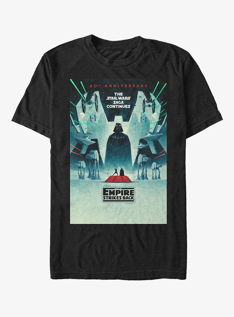 Star Wars Episode V: The Empire Strikes Back 40th Anniversary Poster T-Shirt