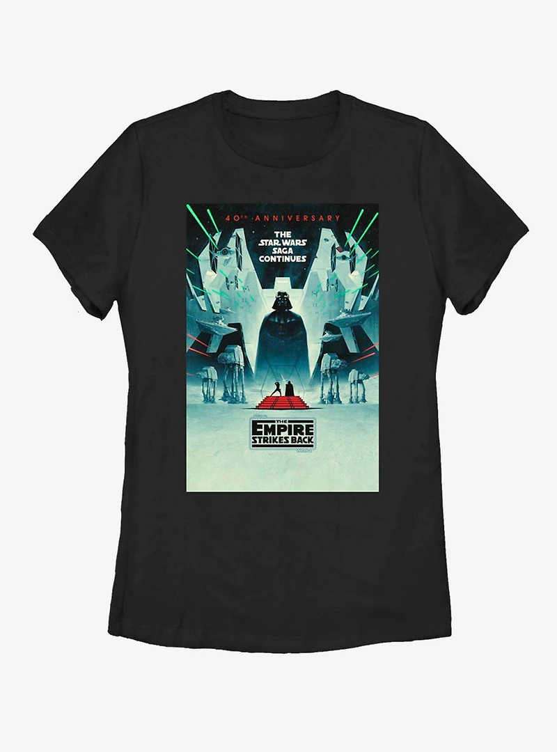 Star Wars Episode V: The Empire Strikes Back 40th Anniversary Poster Womens T-Shirt