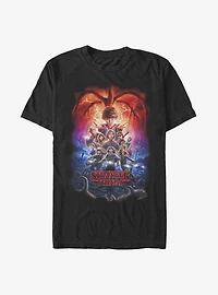 Stranger Things Group Pumpkins Poster T-Shirt
