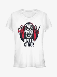 La Casa De Papel Ciao Circle Trio Girls T-Shirt
