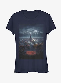 Stranger Things Hopper Pumpkin Poster Girls T-Shirt