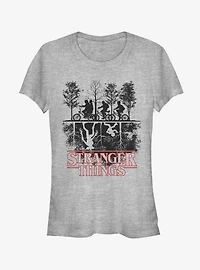 Stranger Things Upside Down Girls T-Shirt