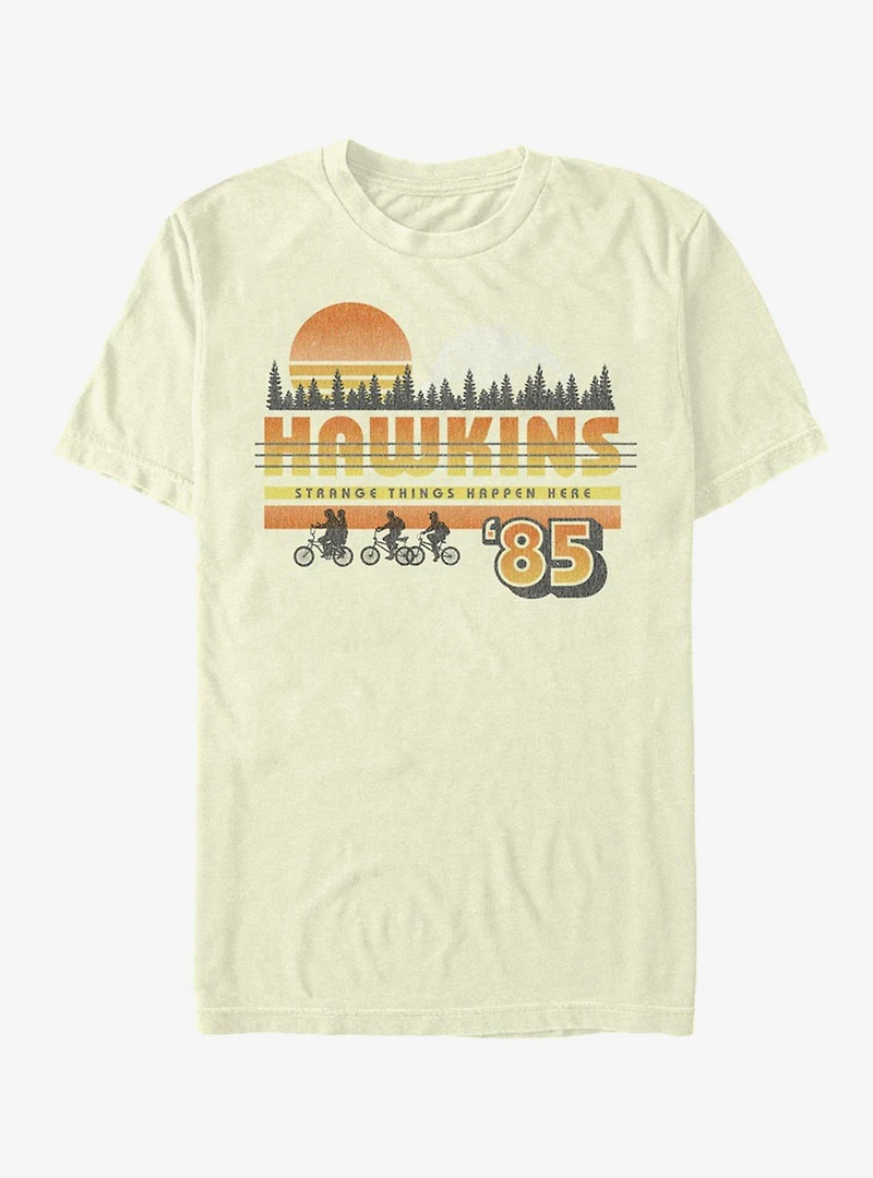 Stranger Things Hawkins Vintage Sunsnet T-Shirt