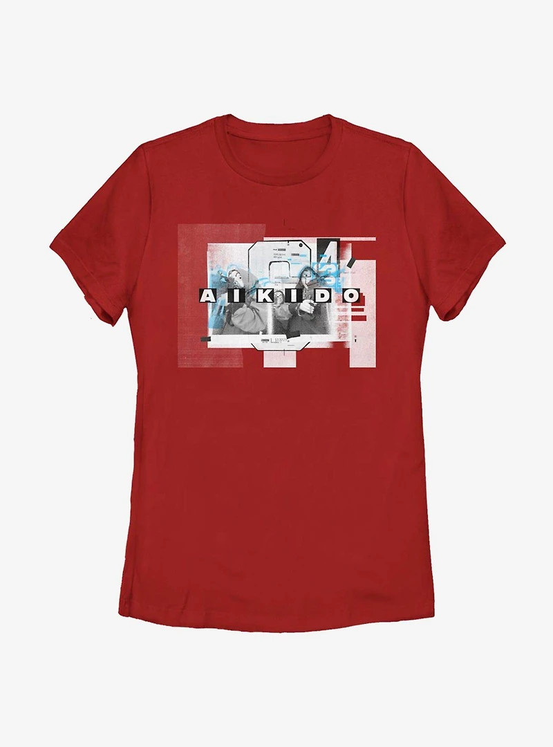 La Casa De Papel Aikido Group Fade Womens T-Shirt