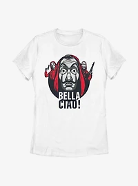 La Casa De Papel Ciao Circle Trio Womens T-Shirt
