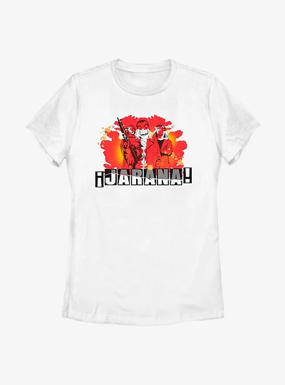 La Casa De Papel Jarana Group Splatter Womens T-Shirt