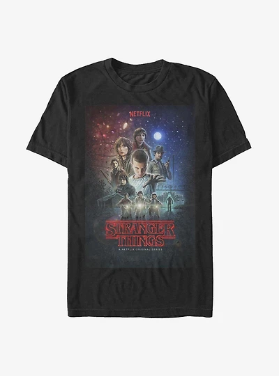 Stranger Things Classic Illustrated Poster T-Shirt