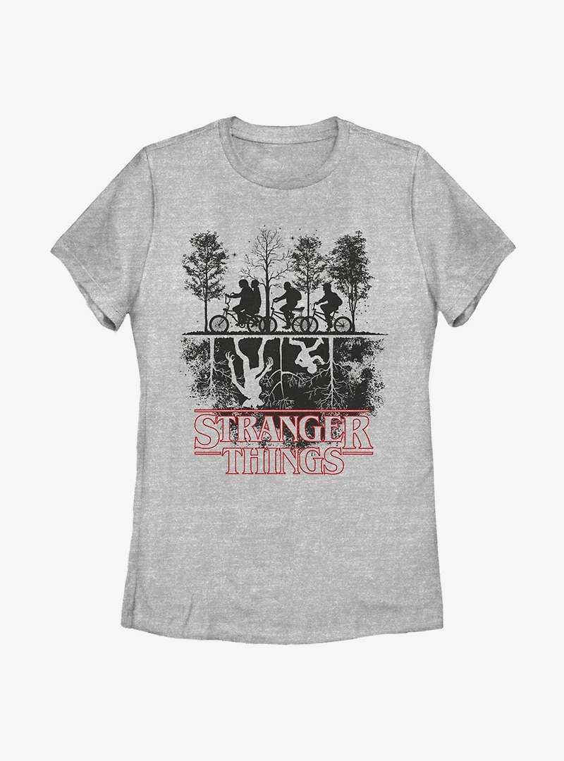 Stranger Things Upside Down Womens T-Shirt