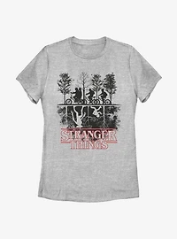 Stranger Things Upside Down Womens T-Shirt