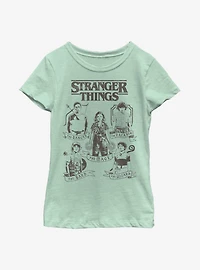 Stranger Things DND Classes Youth Girls T-Shirt