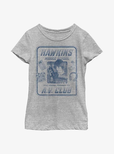 Stranger Things Mike Hawkins AV President Youth Girls T-Shirt
