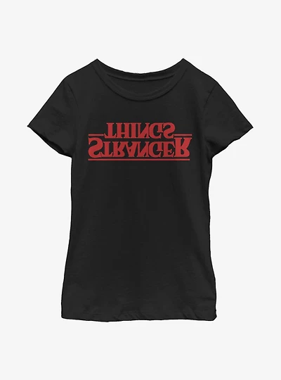 Stranger Things Upside Down Logo Youth Girls T-Shirt