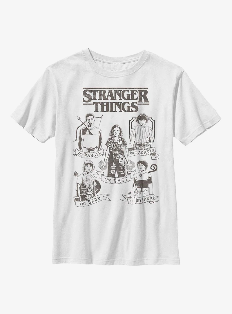 Stranger Things DND Classes Youth T-Shirt