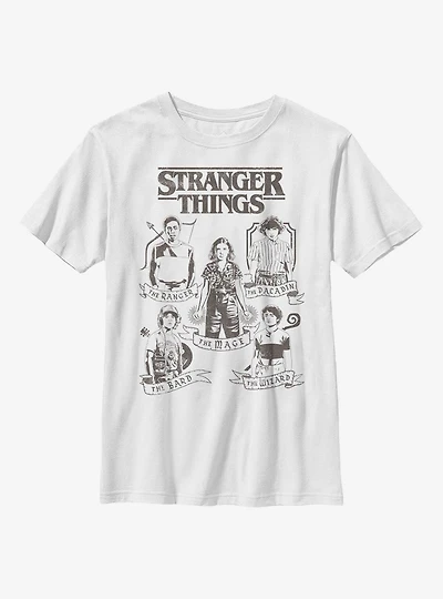 Stranger Things DND Classes Youth T-Shirt