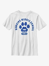 Stranger Things Hawkins Cubs Paw Emblem Youth T-Shirt