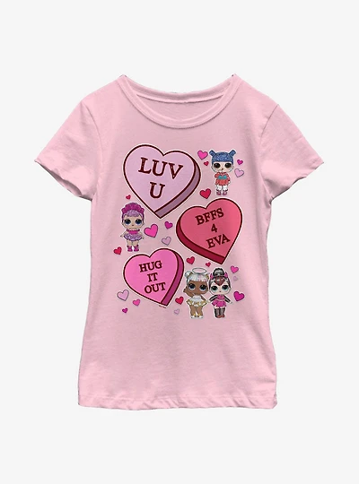 L.O.L. Surprise! LOL Candy Hearts Youth Girls T-Shirt