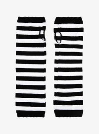 Black & White Stripe Arm Warmers