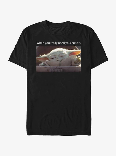 Star Wars The Mandalorian Snack Meme T-Shirt