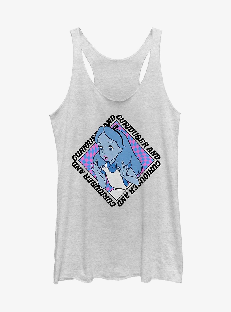 Disney Alice Wonderland Face Girls Tank