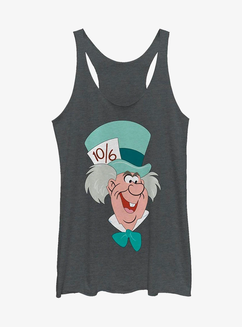 Disney Alice In Wonderland Mad Hatter Big Face Girls Tank