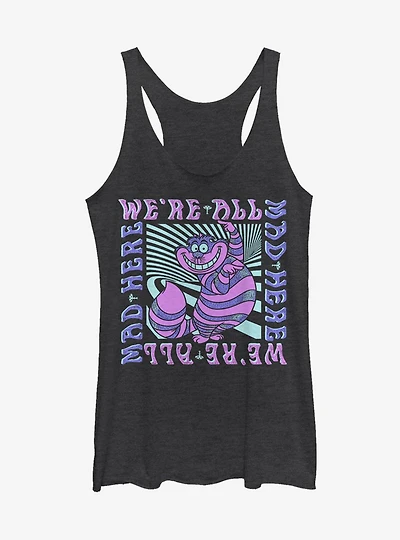 Disney Alice In Wonderland Mad Here Trip Girls Tank