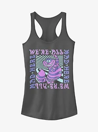 Disney Alice Wonderland Mad Here Trip Girls Tank
