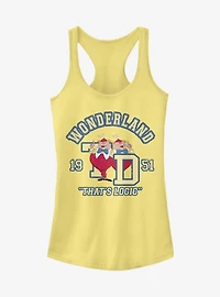 Disney Alice Wonderland Tweedle Collegiate Girls Tank
