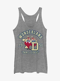 Disney Alice In Wonderland Tweedle Collegiate Girls Tank