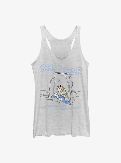 Disney Alice Wonderland Wish I Hadn't Cried So Much Womens Tank Top