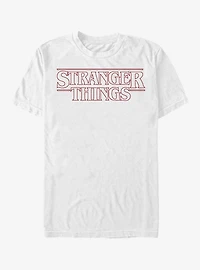 Extra Soft Stranger Things Red Outline Logo T-Shirt