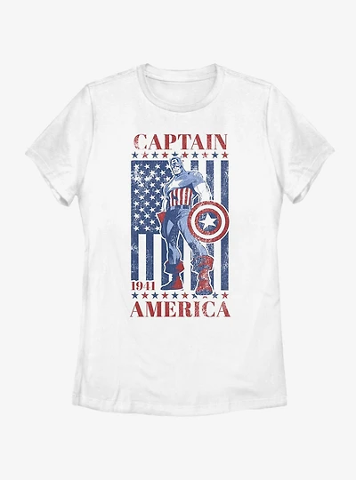 Marvel Captain America Legend Womens T-Shirt
