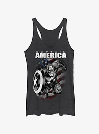 Marvel Captain America Legend Womens Tank Top