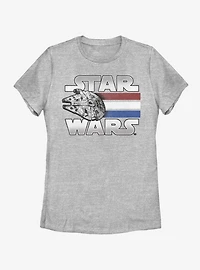 Star Wars Falcon Blast Off Womens T-Shirt