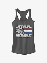 Star Wars Falcon Blast Off Girls Tank Top