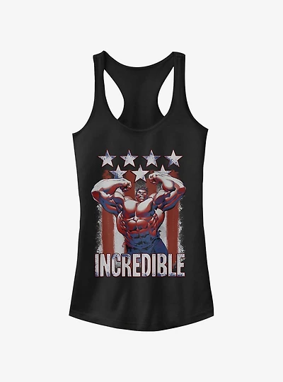 Marvel Hulk Flag Girls T-Shirt